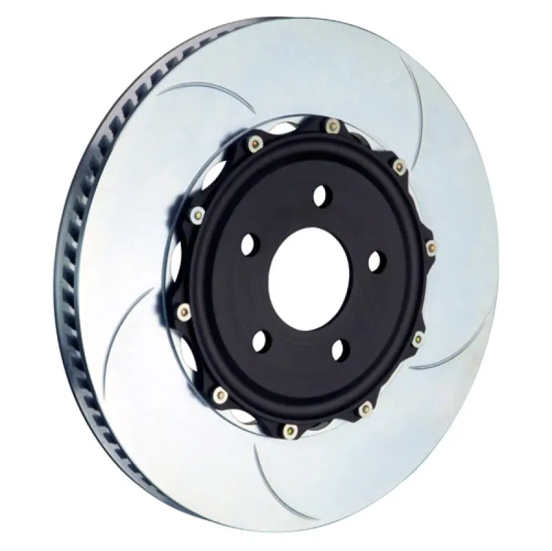 Brembo Two-Piece Slotted Front Rotors For 2003–2012 Aston Martin Db9 & 2006–2011 V8 Vantage – 355×32 Mm 1