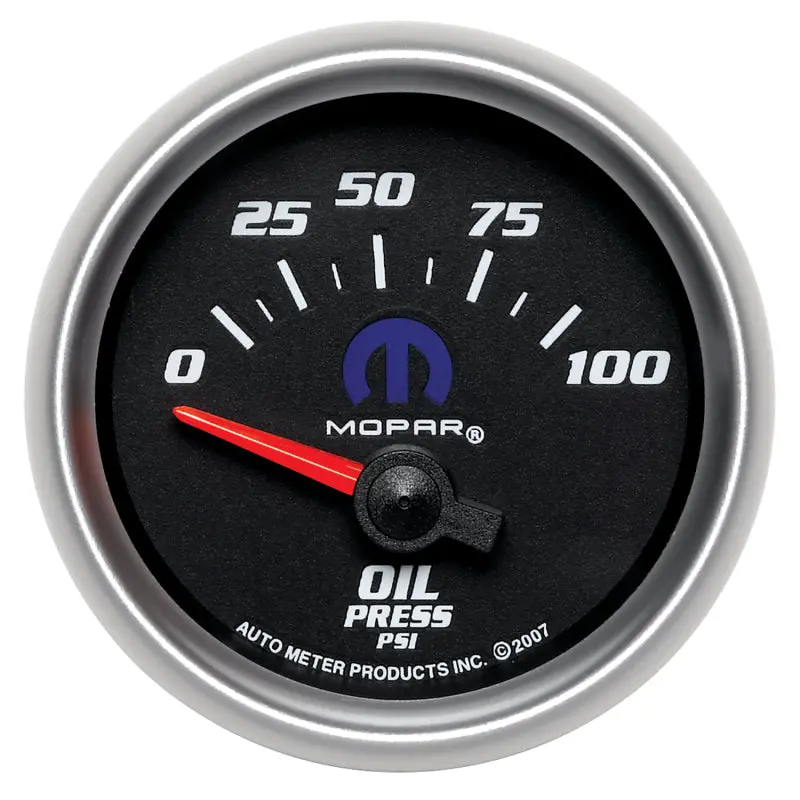 Autometer Mopar 52.4Mm Sse 0-100 Psi Oil Pressure Gauge 1