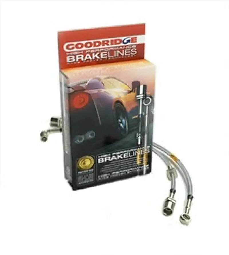 Goodridge 67-68 Volkswagen Beetle Front Disc W/Swing Axel Ss Brake Line Kit 2
