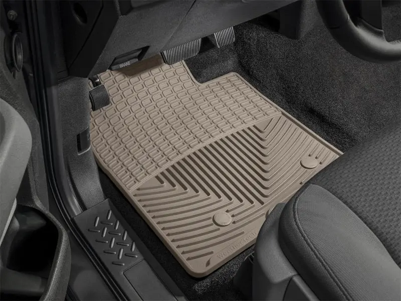 Weathertech Front Floor Mats – Rubber Trimmed For 2006–2011 Cadillac Dts, Tan 1