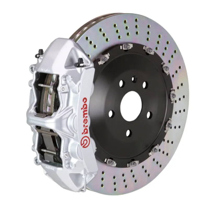 Brembo Gt Big Brake Kit For Tesla Model S Plaid & Model X Plaid – 6-Piston Calipers, 405X34Mm Drilled Two-Piece Rotors 1