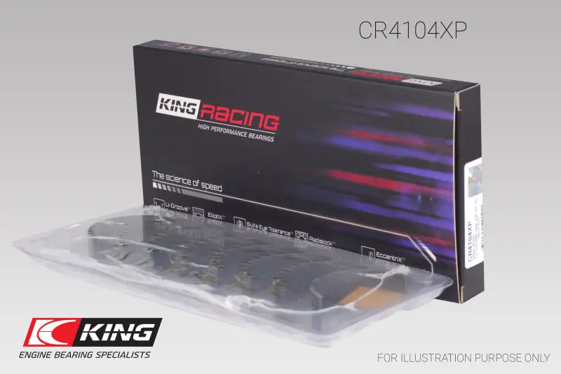 King Connecting Rod Bearing Set For Audi Abb, Abm, Adp, Pp, And Rn Engines (Standard Std-X Size) 2
