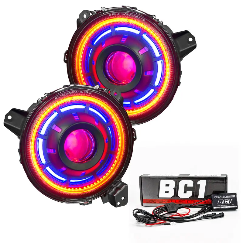 Oracle Lighting Oculus Bi-Led Projector Headlights For Jeep Jl & Gladiator Jt – Colorshift Rgbw With Bc1 Controller 1