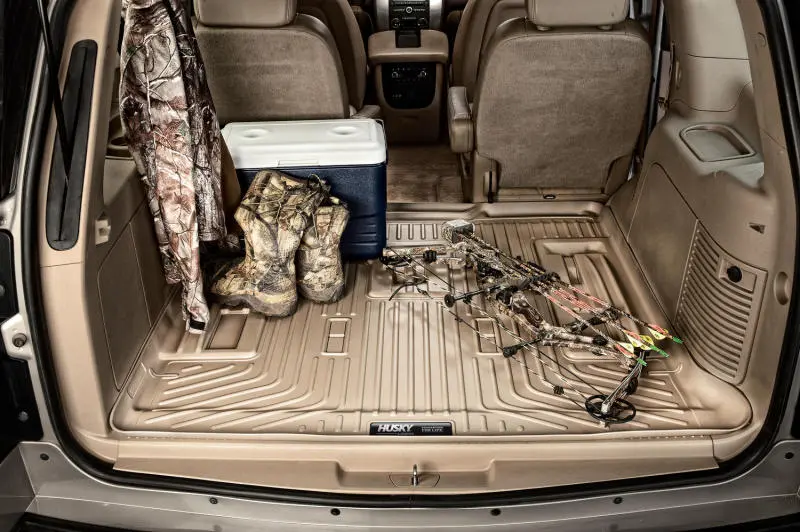 Husky Liners Weatherbeater Cargo Mat For 2021–2022 Hyundai Santa Fe Sport – Heavy-Duty Black Liner 2