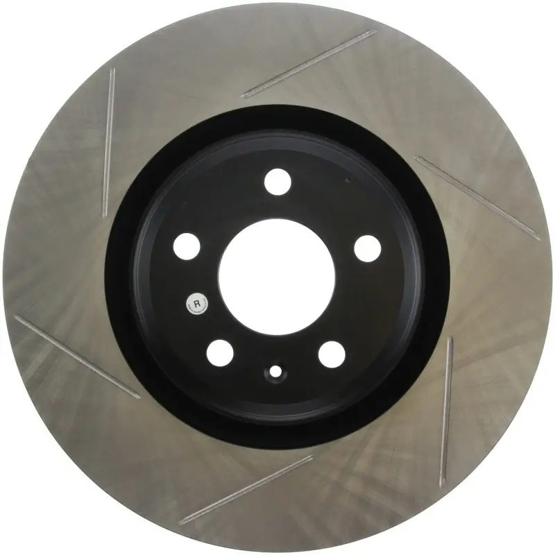 Stoptech Power Slot 12 Audi A6 Quattro/11-12 A7 Quattro / 07/11-13 S4 Front Right Slotted Rotor 1