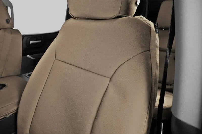Covercraft Endura Precisionfit Seat Covers – Custom-Tailored For 2019–2024 Toyota Rav4 Second Row, Tan-On-Tan Fabric 1