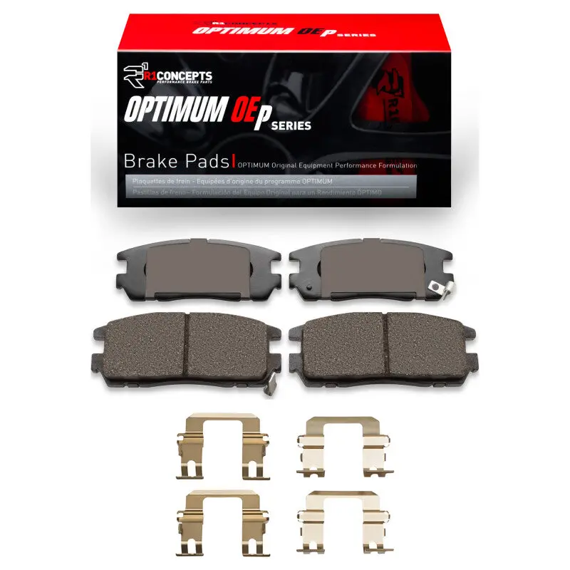 R1 Optimum Oe Rear Brake Pad & Hardware Kit For 1992–2004 Acura Slx 1