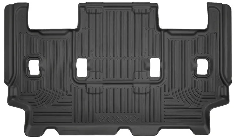 Husky Weatherbeater Third-Row Floor Liner – Black, Fits 2007–2010 Ford Expedition & Lincoln Navigator 1