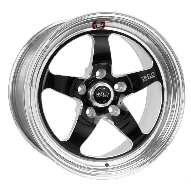 Weld S71 18X9 / 5X4.5 Bp / 6.1In. Bs Black Wheel (High Pad) - Non-Beadlock 1