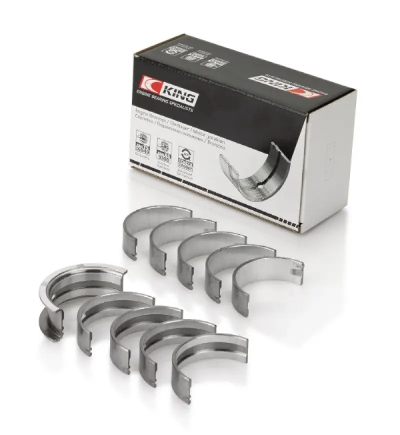 King Small Block Chevy (Size Std) Silicon Aluminum Bi-Metal Main Bearing Set 1