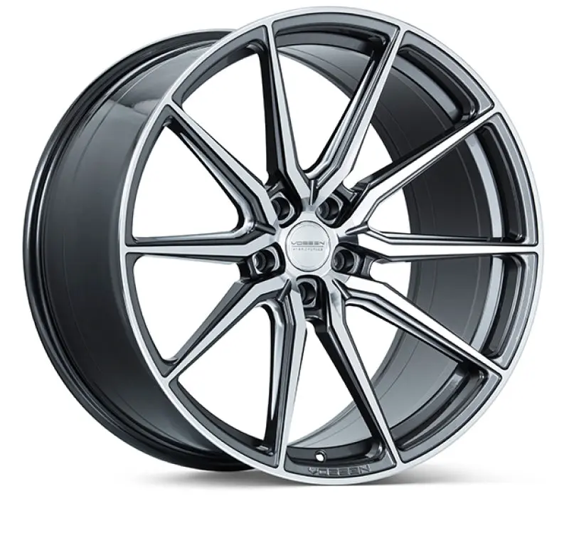 Vossen Hf-3 20×9 Inch Gloss Graphite Polished Wheel – 5×112 Bolt Pattern, 32Mm Offset, Flat Face Design 1