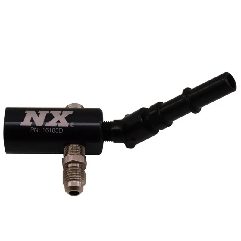 Nitrous Express 45-Degree Billet Fuel Line Adapter – 3/8” To 10Mm For Late-Model Vehicles 1