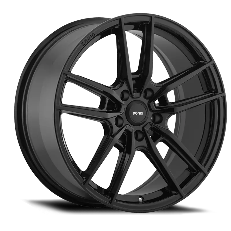 Konig Myth 17X8 Inch Gloss-Black Alloy Wheel – 5X112Mm Bolt Pattern, 43Mm Offset 1