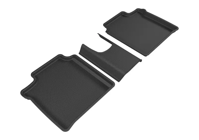 3D Maxpider 2014-2019 Nissan Versa Note Kagu 2Nd Row Floormats - Black 1