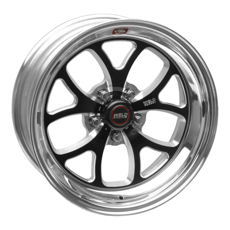 Weld S76 17X5 / 5X4.75 Bp / 2.9In. Bs Black Wheel (Low Pad) - Non-Beadlock 1