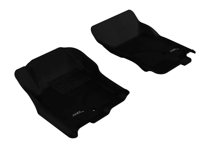 3D Maxpider Kagu Black First-Row Floor Mat For 2005–2015 Nissan Pathfinder & Xterra 1
