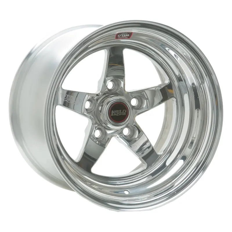 Weld Racing S71 Polished Aluminum Wheel – 15X17.33", 5X4.75" Bolt Pattern, 5.5" Backspace, Non-Beadlock 1