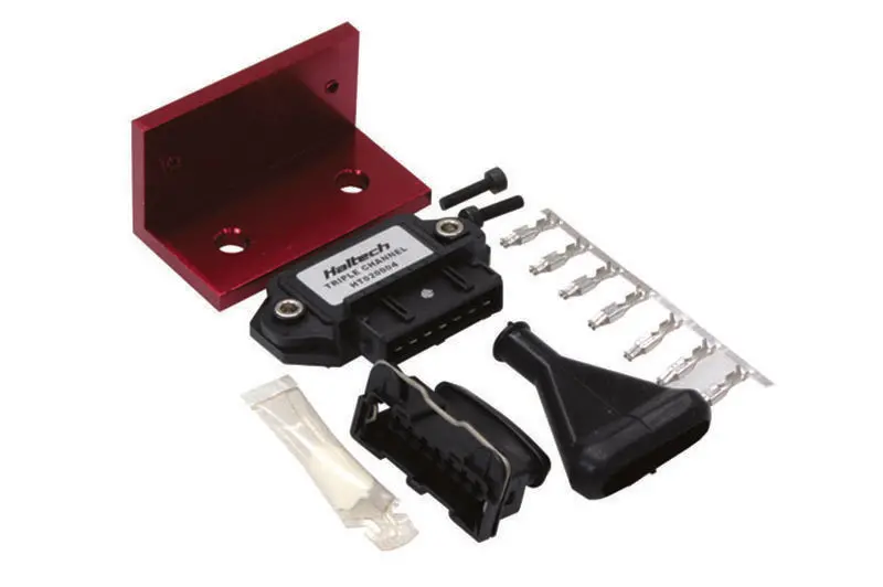 Haltech Triple-Channel Oem Igniter Kit – Dumb Ignition Module With Plugs, Pins, Mounting Bracket & Thermal Paste 1