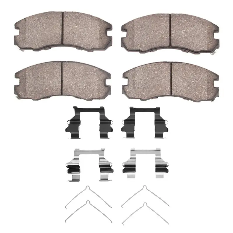 Oe-Style Front Brake Pad & Hardware Kit For 1988–1989 Toyota Celica (R1 Series) 1