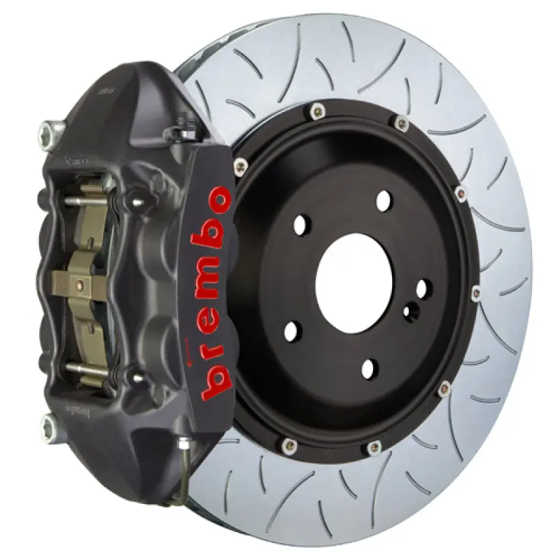 Brembo Gts Rear Big Brake Kit For 2004–2010 Bmw 5-Series (Non-Xdrive/Non-M5): 4-Piston Calipers, 345X28Mm Two-Piece Slotted Rotors 1