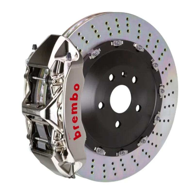 Brembo Gtr Big Brake Kit For 2019+ Bmw X5 (G05) & 2020+ X6 – Front 6-Piston Calipers, 405X34Mm Two-Piece Drilled Rotors, Nickel Finish 1