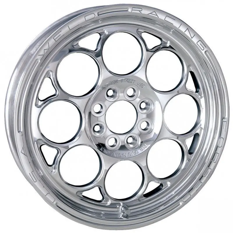 Weld Magnum Import 3-Piece 13X10 / 4X100Mm Bp / 5In. Bs Polished Wheel - Non-Beadlock 1