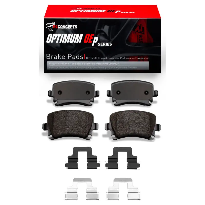 R1 Optimum Oe Rear Brake Pad & Hardware Kit For 2000–2018 Audi Q3 (Mexican Market) 1