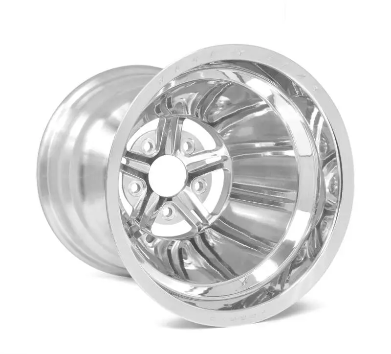 Race Star 63 Pro Forged Aluminum Wheel – 15X12 In, 5X4.5 In Bolt Pattern, 3.00 In Backspace, Polished Finish 1