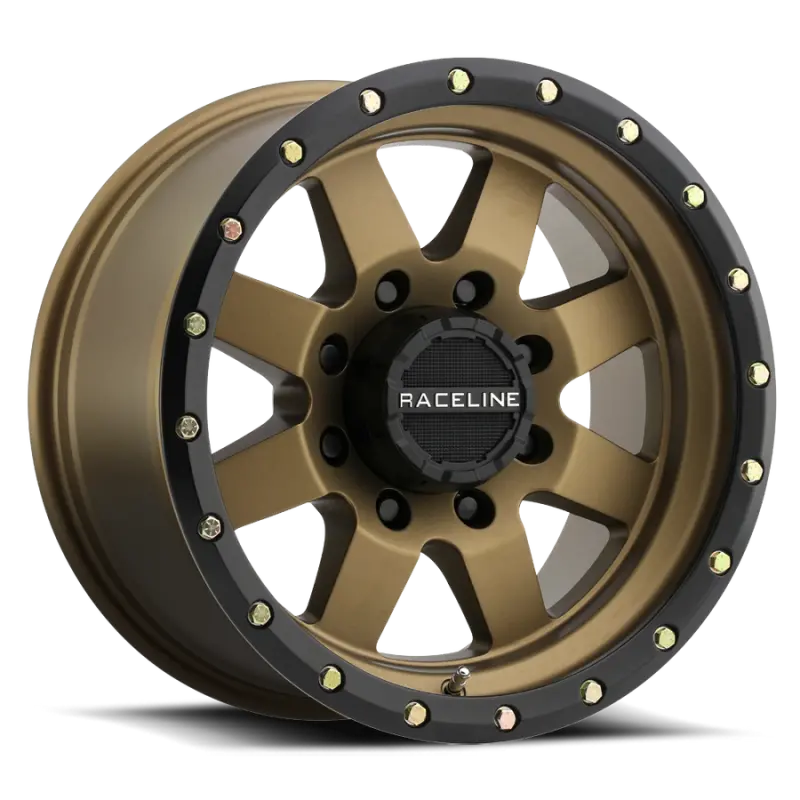 Raceline Defender Bronze Alloy Wheel: 17X9 Inches, 6X139.7 Bolt Pattern, Zero Offset, 107.95Mm Center Bore 1