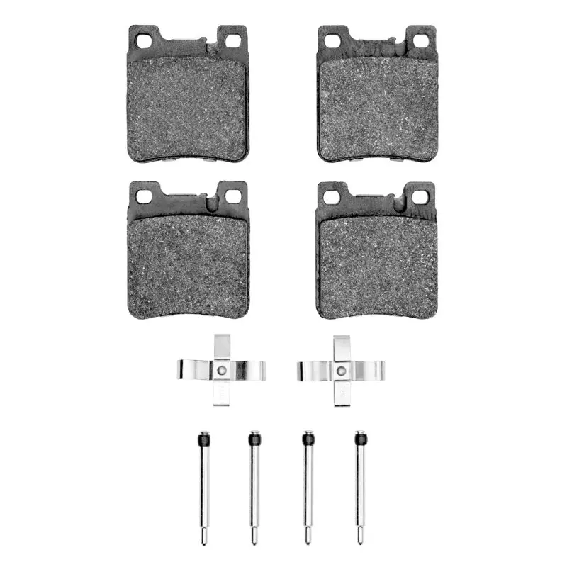 R1 Semi-Metallic Rear Brake Pad & Hardware Kit For 1994–2000 Mercedes-Benz E420 1