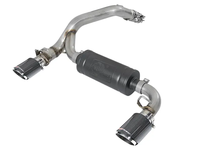Afe Takeda 3-Inch Axle-Back Exhaust System With Carbon Fiber Tips For 2016–2018 Ford Focus Rs 1