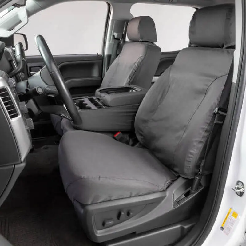 Covercraft 20-23 Ford Escape Polycotton Seatsaver Custom Front Row Seat Covers - Grey 1