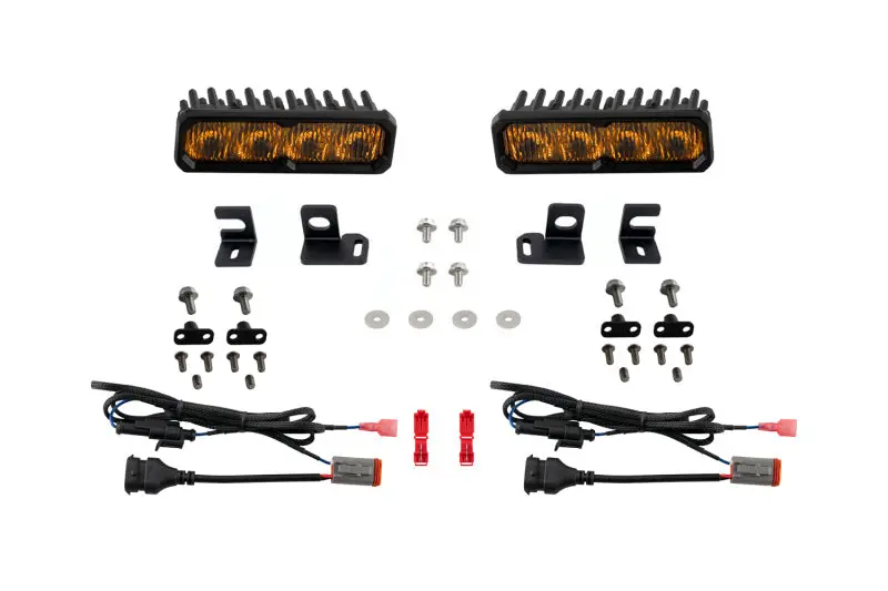 Diode Dynamics 2024-2026 Toyota 4Runnertacoma/4Runner Fog Ss6 Sport Led Kit Yellow 3000K 1