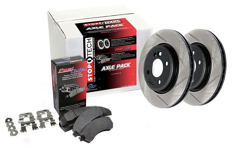 Street Axle Slotted Rear Brake Rotor Pack 1